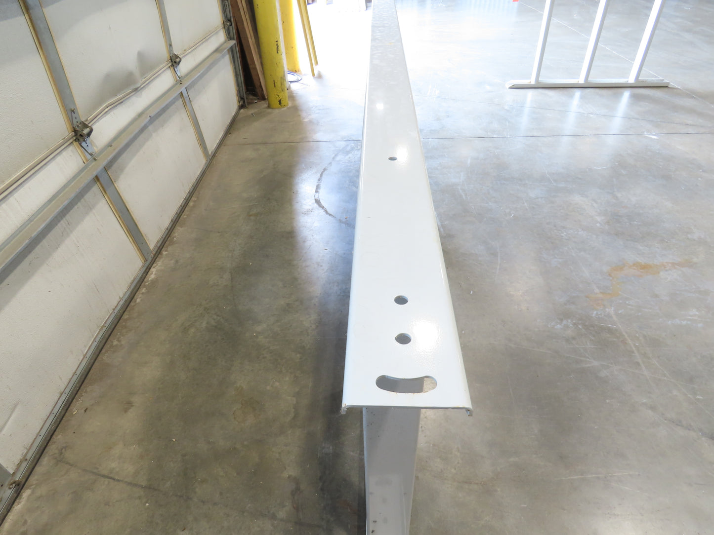 Hytrol HPS 37"W Conveyor Leg 102" Top Section Extension No Brackets WHITE