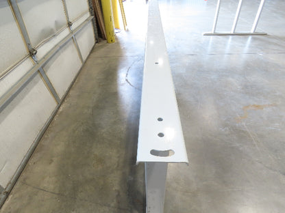 Hytrol HPS 37"W Conveyor Leg 102" Top Section Extension No Brackets WHITE