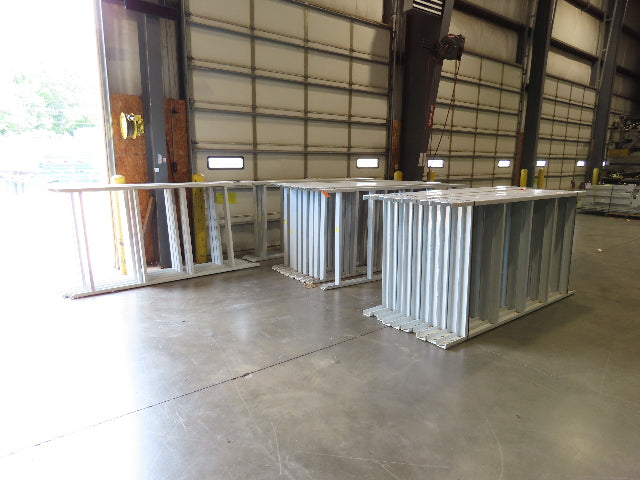 Hytrol HPS 37"W Conveyor Leg 102" Top Section Extension No Brackets WHITE