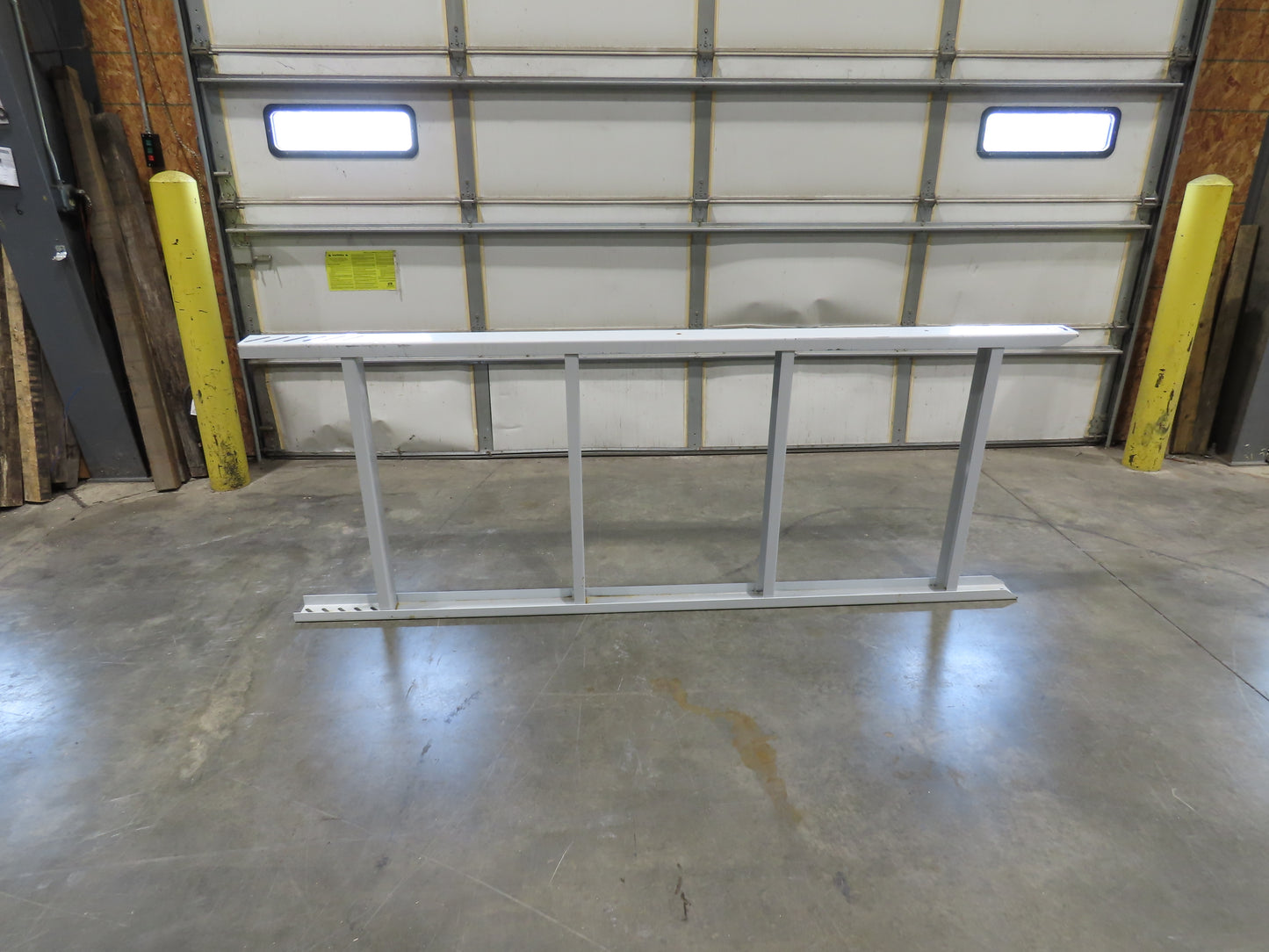 Hytrol HPS 37"W Conveyor Leg 96" Top Section Extension No Brackets WHITE