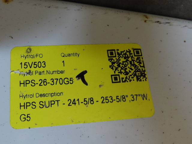 Hytrol HPS 37"W Conveyor Leg 96" Top Section Extension No Brackets WHITE