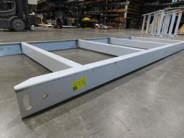 Hytrol HPS 37"W Conveyor Leg 96" Top Section Extension No Brackets WHITE