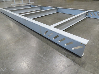 Hytrol HPS 37"W Conveyor Leg 96" Top Section Extension No Brackets WHITE