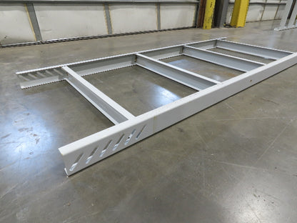 Hytrol HPS 37"W Conveyor Leg 96" Top Section Extension No Brackets WHITE