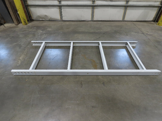 Hytrol HPS 37"W Conveyor Leg 96" Top Section Extension No Brackets WHITE