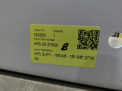 Hytrol HPS 37"W Conveyor Leg 90" Top Section Extension No Brackets WHITE