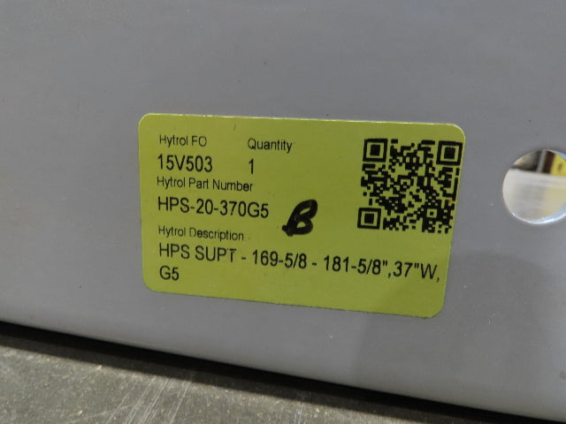 Hytrol HPS 37"W Conveyor Leg 90" Top Section Extension No Brackets WHITE