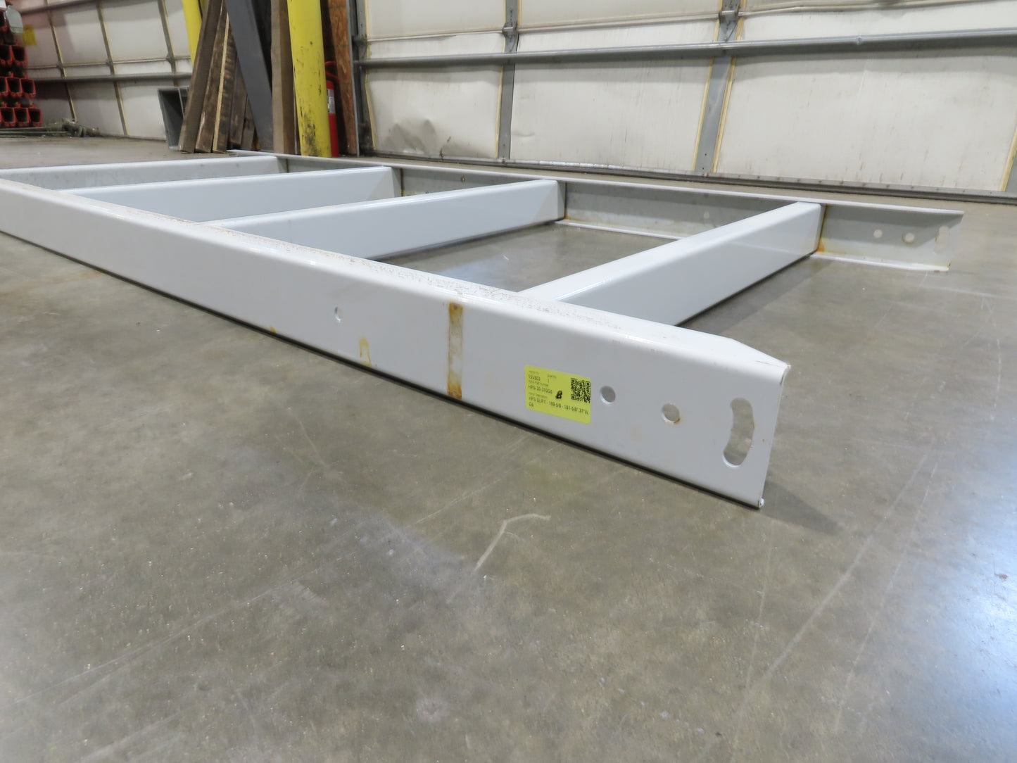 Hytrol HPS 37"W Conveyor Leg 90" Top Section Extension No Brackets WHITE