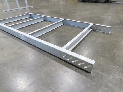 Hytrol HPS 37"W Conveyor Leg 90" Top Section Extension No Brackets WHITE