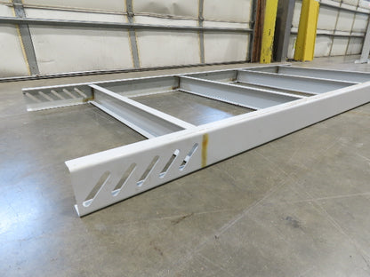 Hytrol HPS 37"W Conveyor Leg 90" Top Section Extension No Brackets WHITE