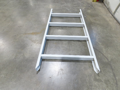 Hytrol HPS 37"W Conveyor Leg 78" Top Section Extension No Brackets WHITE