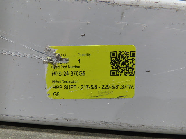 Hytrol HPS 37"W Conveyor Leg 72" Top Section Extension No Brackets WHITE