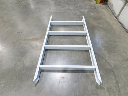 Hytrol HPS 37"W Conveyor Leg 72" Top Section Extension No Brackets WHITE