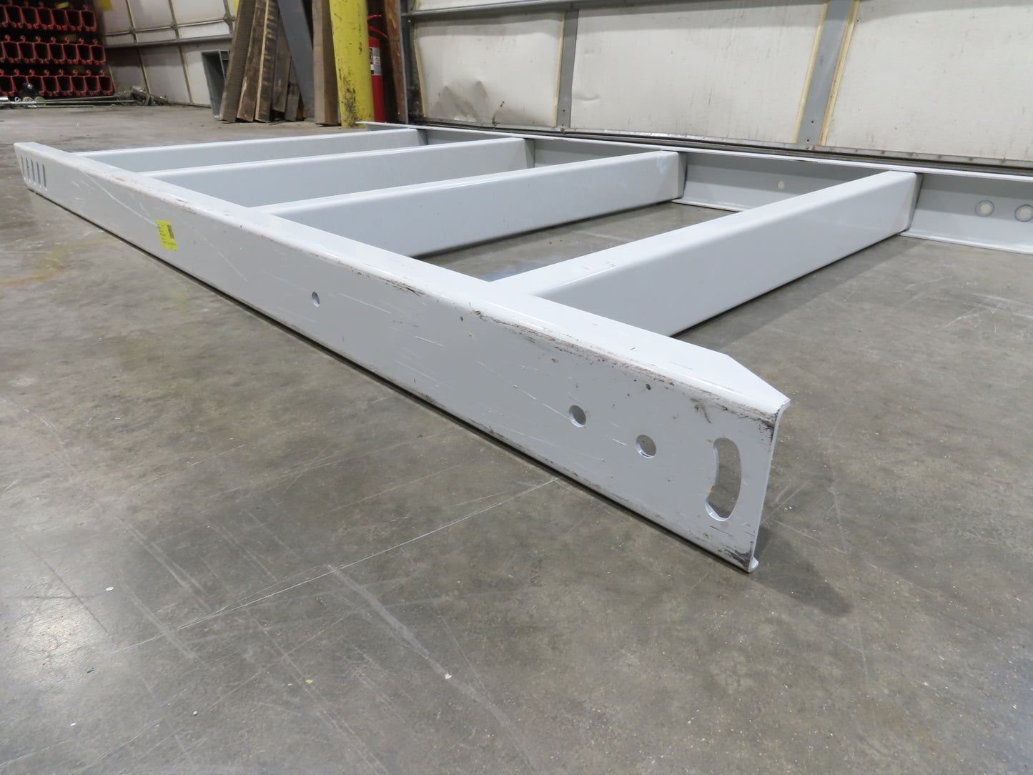 Hytrol HPS 37"W Conveyor Leg 72" Top Section Extension No Brackets WHITE