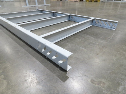 Hytrol HPS 37"W Conveyor Leg 72" Top Section Extension No Brackets WHITE