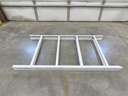 Hytrol HPS 37"W Conveyor Leg 72" Top Section Extension No Brackets WHITE