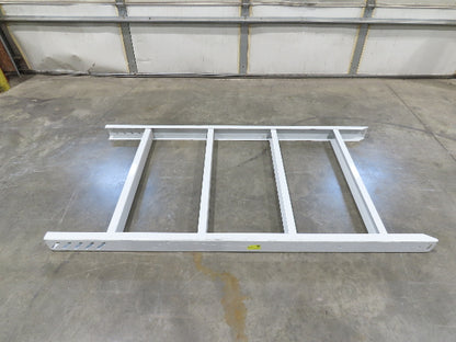 Hytrol HPS 37"W Conveyor Leg 72" Top Section Extension No Brackets WHITE