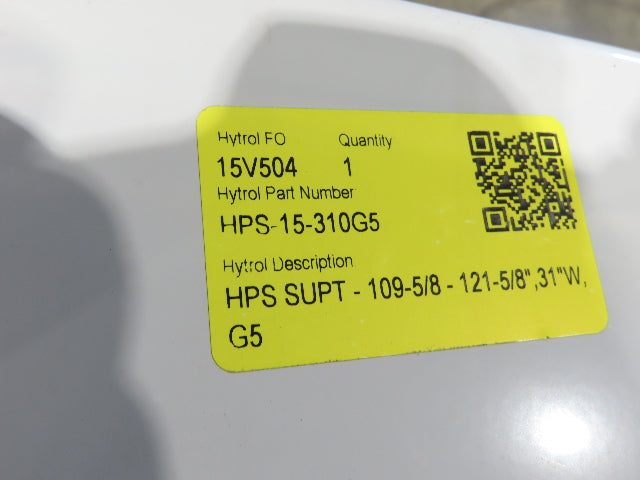 Hytrol HPS 31"W Conveyor Leg 54" Top Section Extension No Brackets WHITE