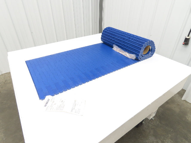 Intralox 900 MatTop Flat Top Plastic Conveyor Belt Chain BLUE 21.6"W 10' Length
