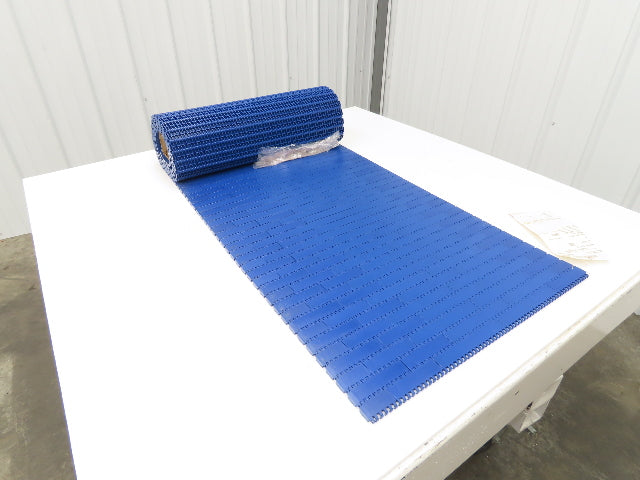 Intralox 900 MatTop Flat Top Plastic Conveyor Belt Chain BLUE 21.6"W 10' Length