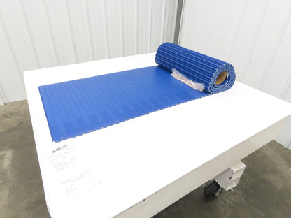 Intralox 900 MatTop Flat Top Plastic Conveyor Belt Chain BLUE 21.6"W 10' Length