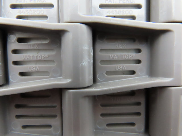 Rexnord 5706-7.5 MatTop Perforated Top Plastic Conveyor Belt Chain 7.5"W 10'L