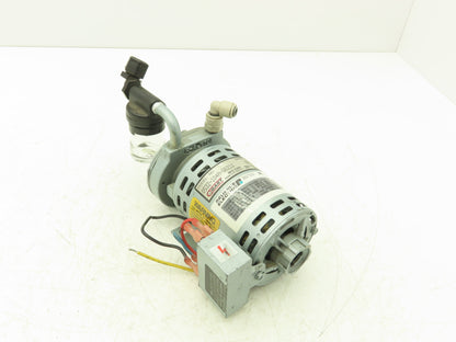 Gast 0532-104A-G621X Motor Mounted Rotary Vane Vacuum Pump 0.6 CFM 15 PSI 115V