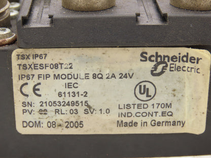 Schneider TSXESF08T22 Discrete Input Output FIP Module I/O 8Q 2A 24V IP67