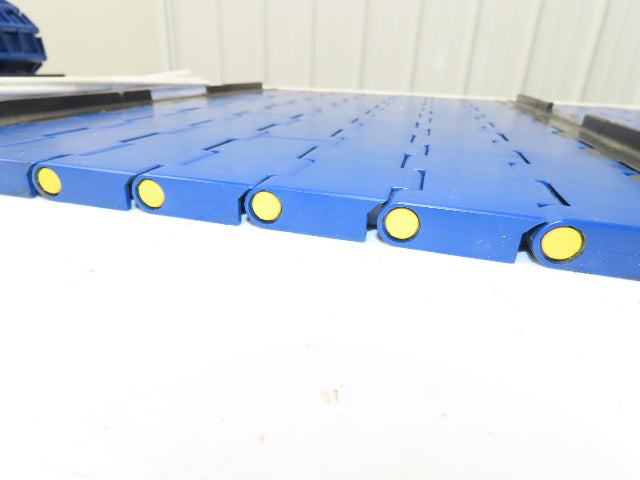 Rexnord BLT5705-18IN MatTop Cleated Plastic Conveyor Belt Chain BLUE 18"W 72"L