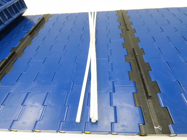 Rexnord BLT5705-18IN MatTop Cleated Plastic Conveyor Belt Chain BLUE 18"W 72"L