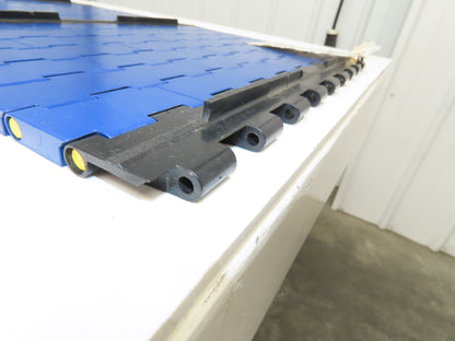 Rexnord BLT5705-18IN MatTop Cleated Plastic Conveyor Belt Chain BLUE 18"W 72"L
