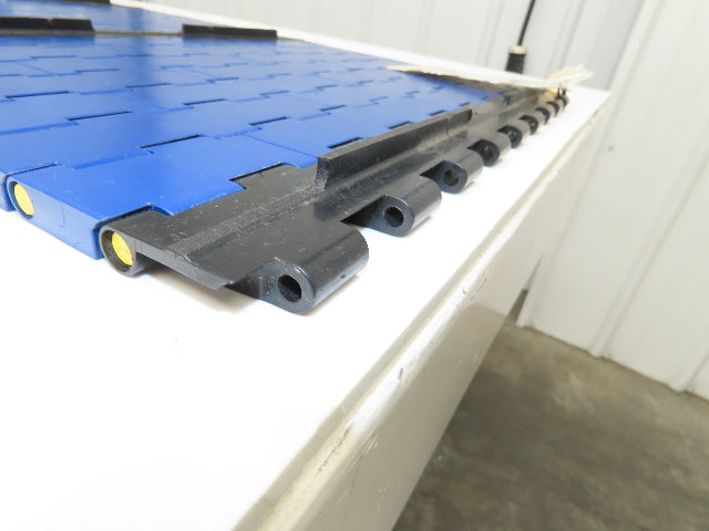 Rexnord BLT5705-18IN MatTop Cleated Plastic Conveyor Belt Chain BLUE 18"W 72"L