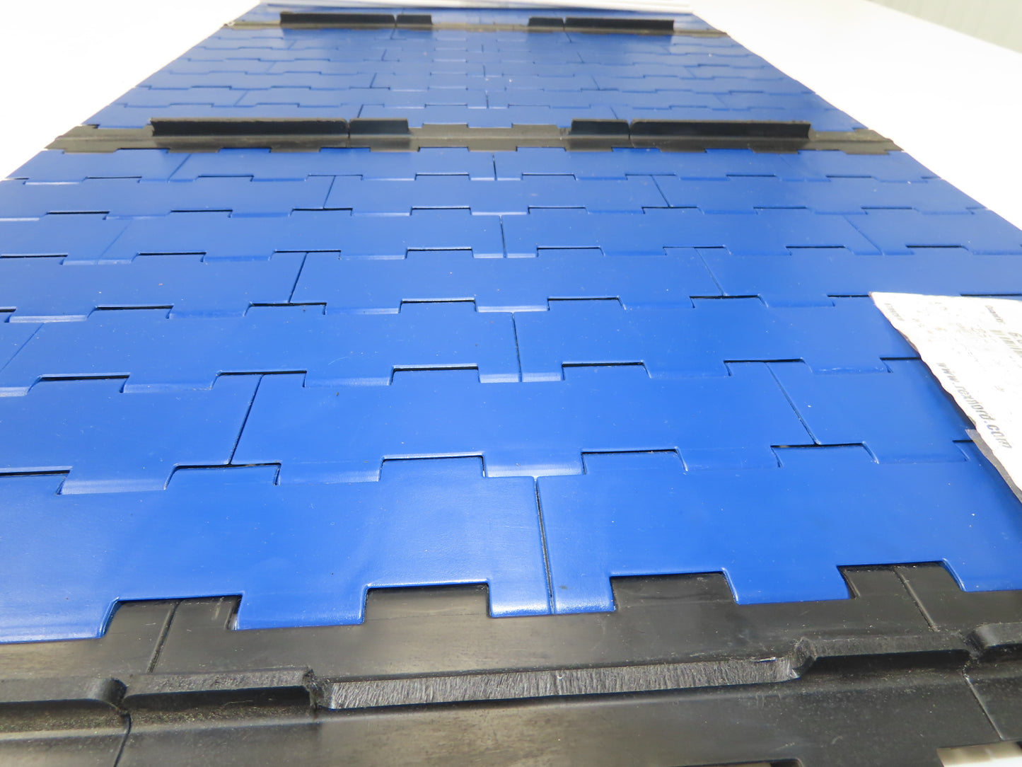 Rexnord BLT5705-18IN MatTop Cleated Plastic Conveyor Belt Chain BLUE 18"W 72"L