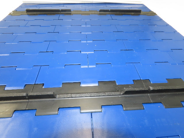 Rexnord BLT5705-18IN MatTop Cleated Plastic Conveyor Belt Chain BLUE 18"W 72"L