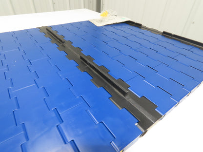 Rexnord BLT5705-18IN MatTop Cleated Plastic Conveyor Belt Chain BLUE 18"W 72"L