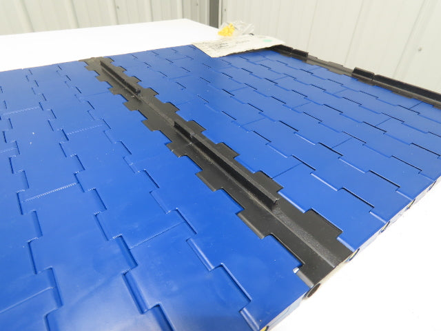 Rexnord BLT5705-18IN MatTop Cleated Plastic Conveyor Belt Chain BLUE 18"W 72"L