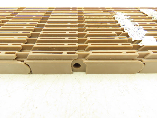 Rexnord 5997 MatTop Raised Rib Plastic Conveyor Belt Chain 6"W 23"L 10 Links