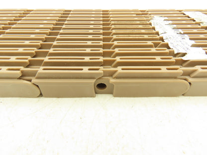 Rexnord 5997 MatTop Raised Rib Plastic Conveyor Belt Chain 6"W 23"L 10 Links