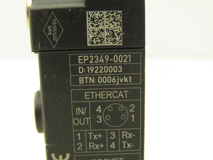 Beckhoff EP2349-0021 EtherCAT Box 16-Channel Digital Combi I/O Module 24VDC