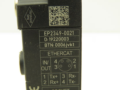 Beckhoff EP2349-0021 EtherCAT Box 16-Channel Digital Combi I/O Module 24VDC