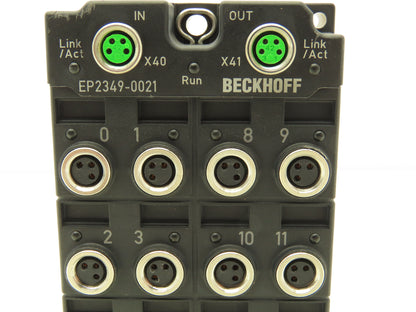 Beckhoff EP2349-0021 EtherCAT Box 16-Channel Digital Combi I/O Module 24VDC