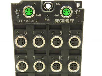 Beckhoff EP2349-0021 EtherCAT Box 16-Channel Digital Combi I/O Module 24VDC