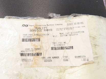 Habasit FNB-5E+H15 Food Grade Antimicrobial Conveyor Belt 28"W x 53"L