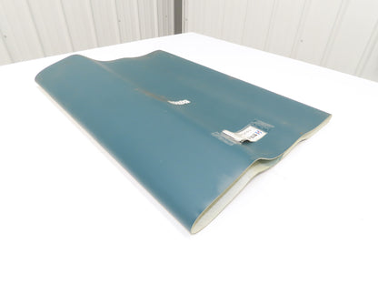 27.5"W Green PVC Rubber Conveyor Belt 700mm W x 1050mm L Endless 2-Ply