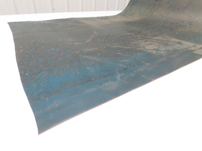 26-3/4"W x 44' Green PVC Rubber Conveyor Belt with V-Belt Guides 680mm Wide
