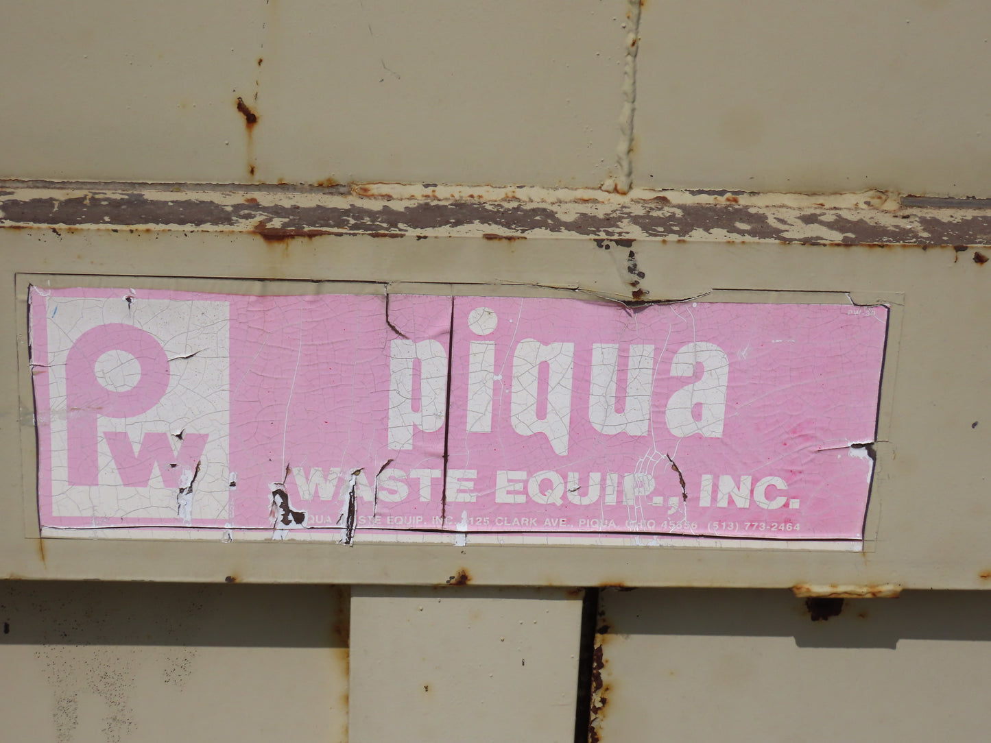 Piqua Industrial Trash Dumpster Garbage Compactor Top Load 20Hp 230/460V Pusher