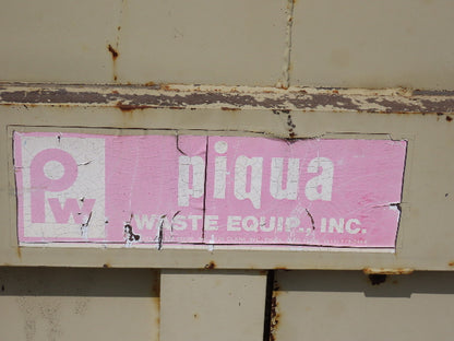 Piqua Industrial Trash Dumpster Garbage Compactor Top Load 20Hp 230/460V Pusher