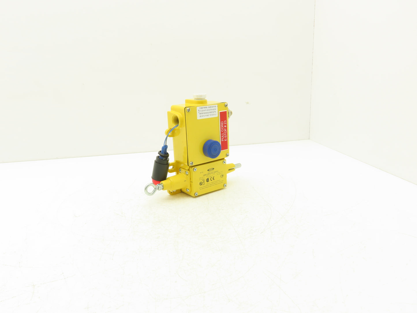 Rees 04962 Cable Pull Safety Switch E-Stop Assembly With Broken Indicator Light
