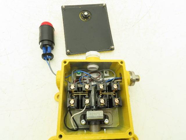 Rees 04962 Cable Pull Safety Switch E-Stop Assembly With Broken Indicator Light