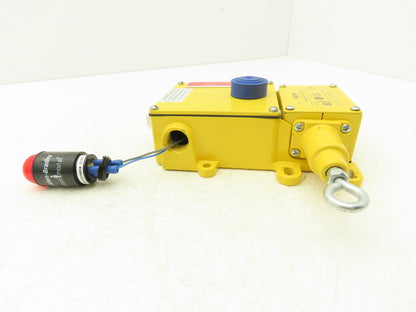 Rees 04962 Cable Pull Safety Switch E-Stop Assembly With Broken Indicator Light